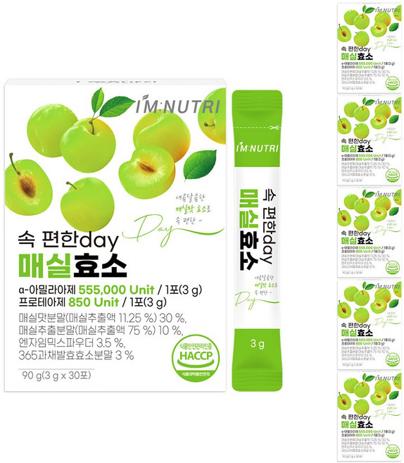 아임뉴트리 속 편한 day 매실효소, 90g, 6개