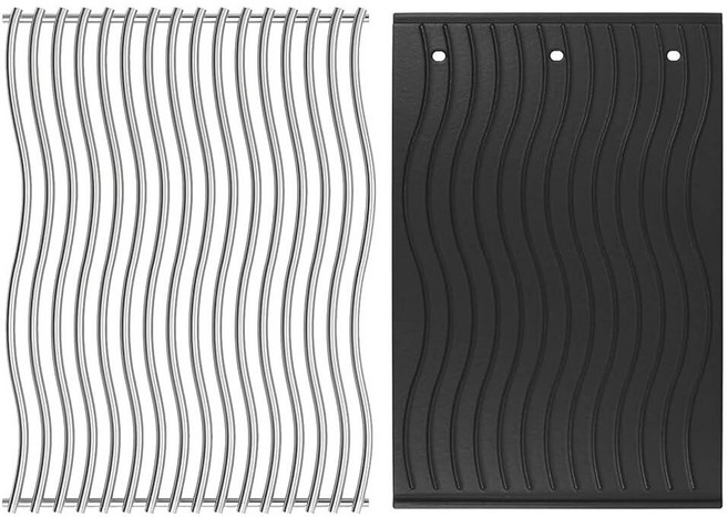 SafBbcue Rogue 425 XT/SE 425용 그릴 교체 키트 프리스타일 425S 시리즈 그릴 스테인리스 스틸 요리 그리드 및 양면 그리들 Napoleon RXT4