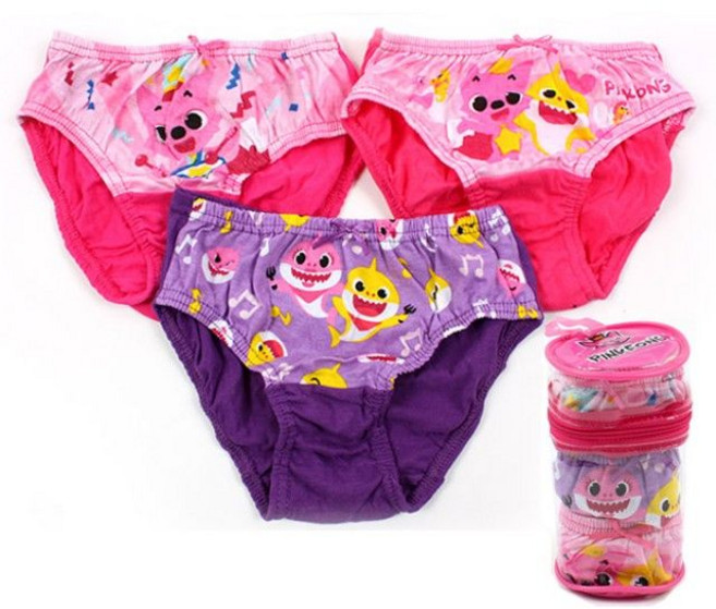 핑크퐁 엄마상어 3종세트 팬티 (택1) 캐릭터 여아팬티팬티세트
