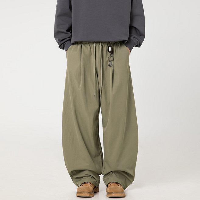 유루 남성용 하라주쿠 스타일 와이드 팬츠 / MK2402