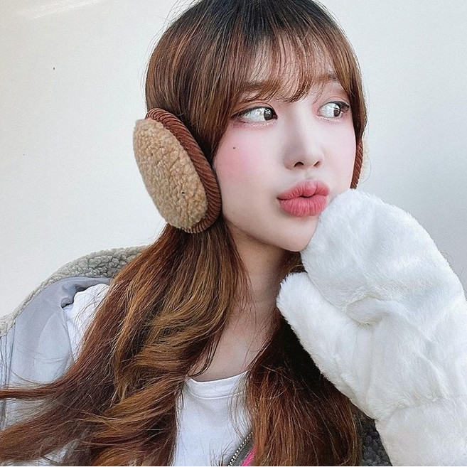 바나나2 국내생산 남녀공용 와이어 뽀글이 양털 방한 털귀마개