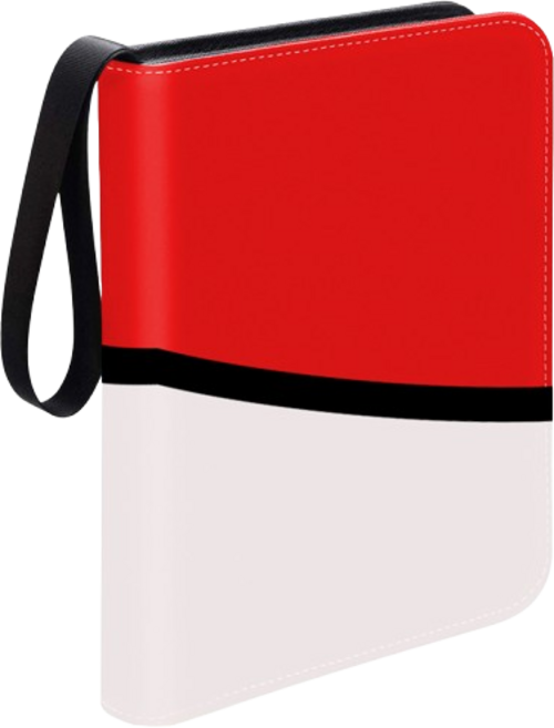 게임 카드 400장 보관 앨범 콜렉터 북 바인더 형, 카드앨범(레드화이트)