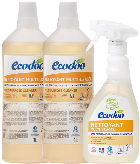 에코두 프랑스 욕실세정제 무향 500ml + 리필 1L, 500ml + 1L 2개