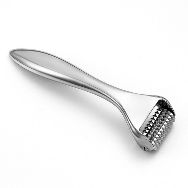 아뜨리 피부과용 반영구 MTS 더마 니들 페이스 롤러, 1개, 실버