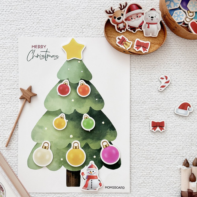 트리 꾸미기 / 오너먼트 자석 교구, 1개