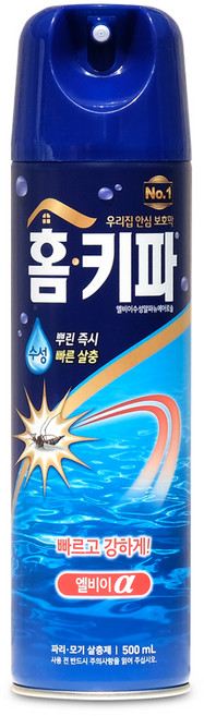 홈키파 엘비이 수성 에어졸 살충제, 1개, 500ml