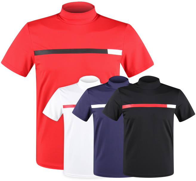 럭스골프 MB 아이스 반팔 투어핏 반목 셔츠 MS9M412