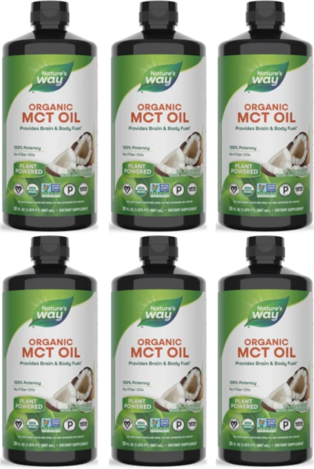[유기농] 네이쳐스웨이 MCT 오일 Nature's Way Organic MCT Oil, 887ml, 6개 - 쿠팡