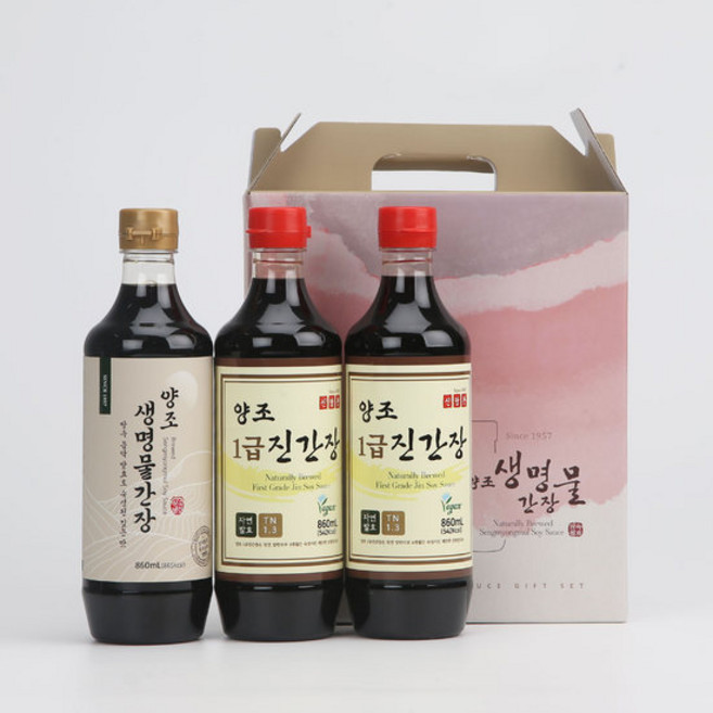 [신앙촌] 양조간장 선물세트 진 13-3호, 1세트
