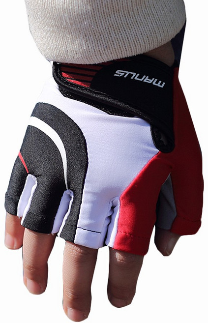 마누스 아동용 자전거 반장갑 MMC-003, 레드, 1개