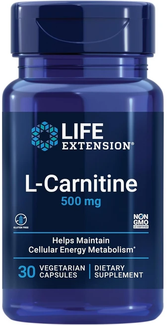 라이프익스텐션 L 카르니틴 500mg 30정 엘 카르티닌, 30회분, 1개 - 쿠팡