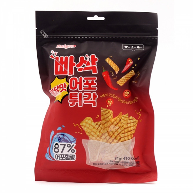 빠삭어포튀각 불닭맛, 81g