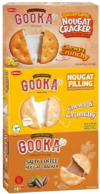 구카 누가 크래커 3종 버터갈릭 + 솔티커피 + 오리지널