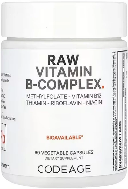 코드에이지 무가공 비타민B-복합체 60베지캡슐, 60정, 1팩 - 쿠팡