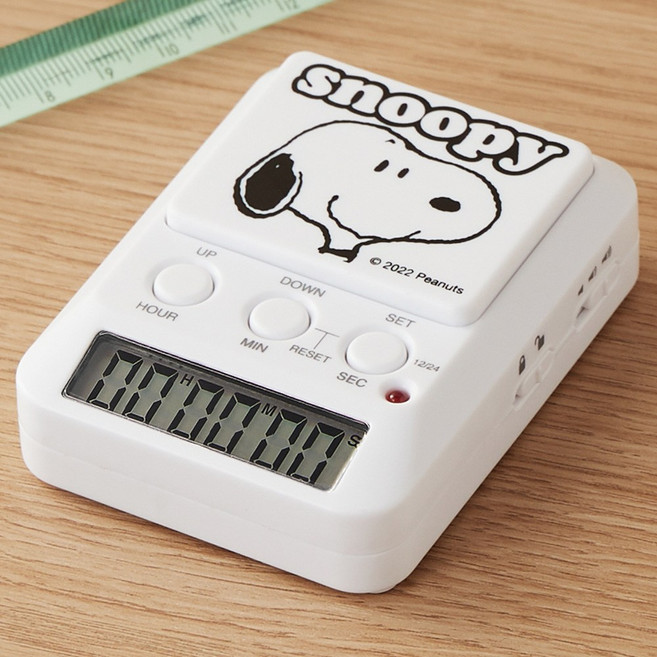 스누피 스톱워치 공부타이머 스탑워치 학습타이머, 1개, 스누피단독