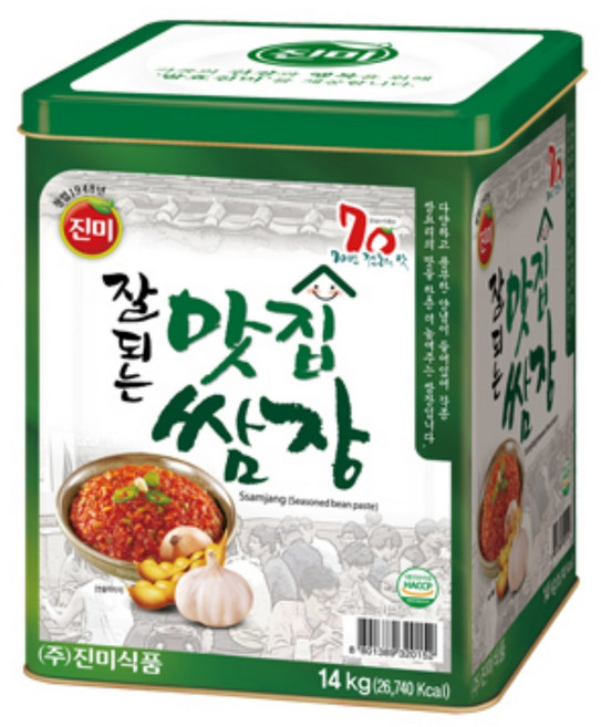 진미 잘되는 맛집 쌈장 14kg 캔, 1개