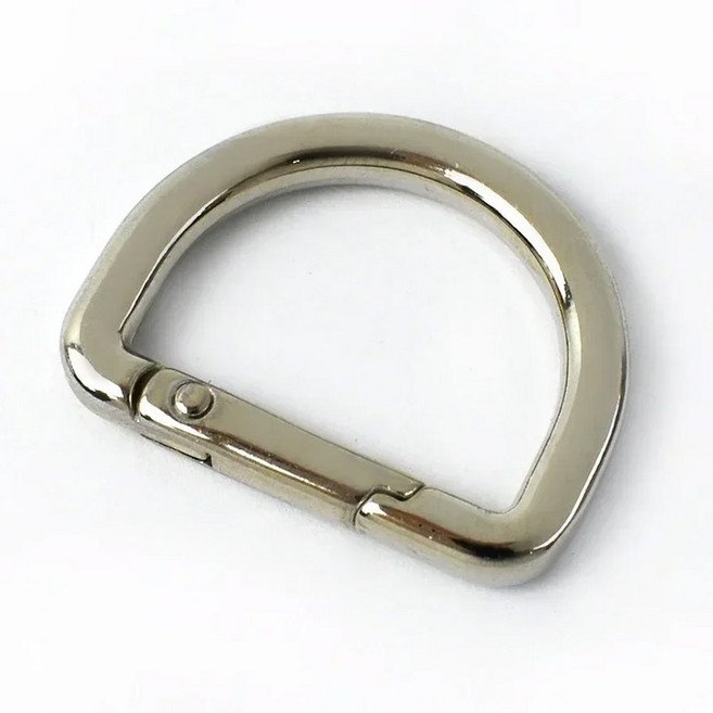 5/10/20PCS D 링 스프링 키 체인 CARABINER 클립 스냅 열쇠 고리 버클 가방 배낭 스트랩 하드웨어 액세서리, 02) 19mm-5Pcs, Silver