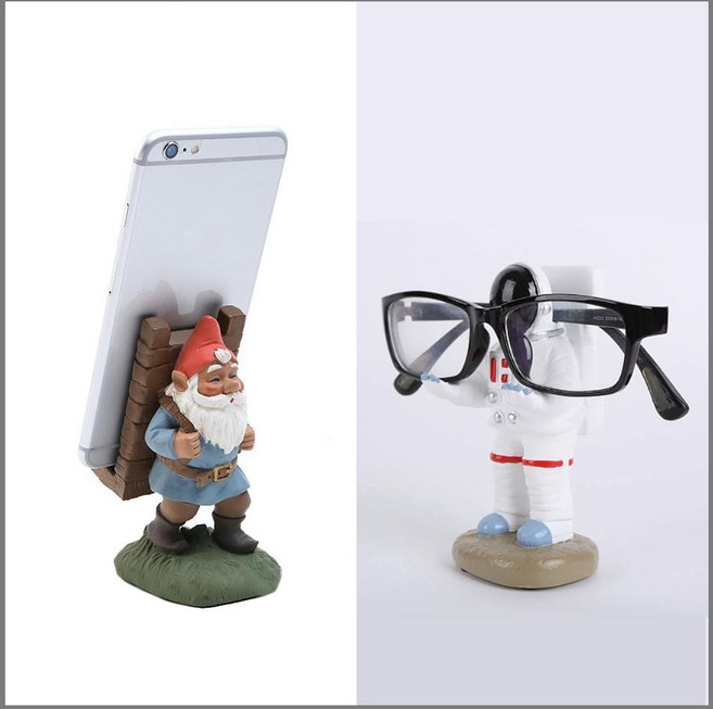 안경거치대 핸드폰 피규어 모형 캐릭터장식품 정교한 UW9BF337, 우주인안경거치대, 1개
