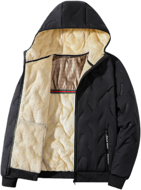 춘게엘 (M~7XL) 남성 겨울 그래핀 보온 기모패딩 도톰 캐시미어 바람막이 후드 기모 점퍼 dng134-2219