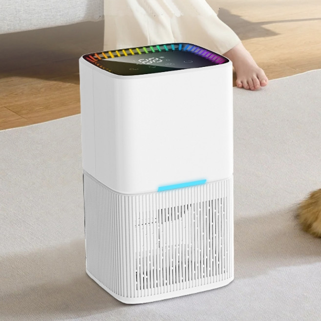 [LED스마트터치]리빙가을 무소음 1600ml 원룸 대용량 제습기, 화이트