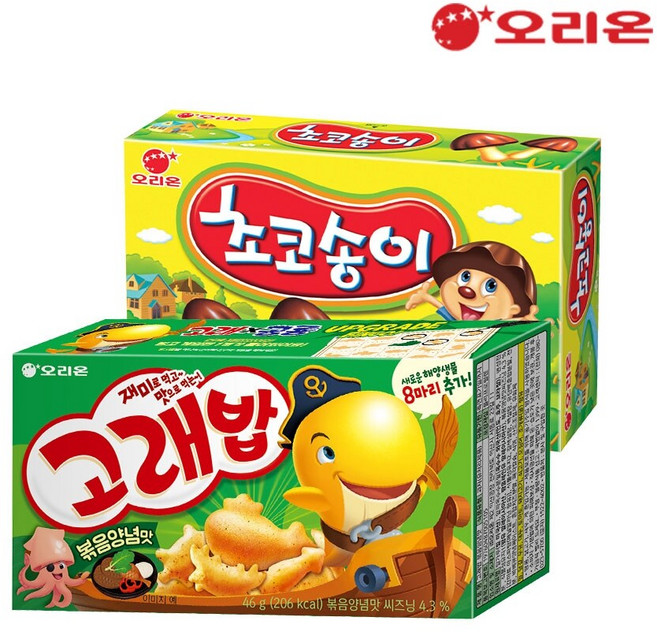 오리온 고래밥 볶음양념(46g) 10개 + 초코송이(50g) 10개, 960g, 1개