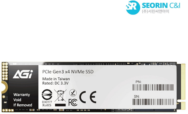 AGI AI298 M.2 NVMe 서린, 512GB