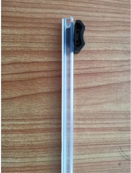 랩 커팅기 접착성 커터 플라스틱 커팅 스트립 교체 호일 집착 필름 스트레치 디스펜서, 33cm Paste black, 1개