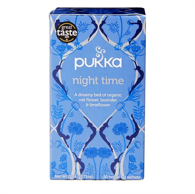 Pukka 푸카 나이트 타임 허브티 차 20티백 20g 3팩, 20개입, 3개 - 쿠팡