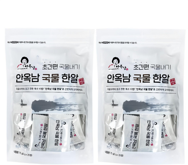 안옥남 멸치 국물한알 25p, 75g, 2개