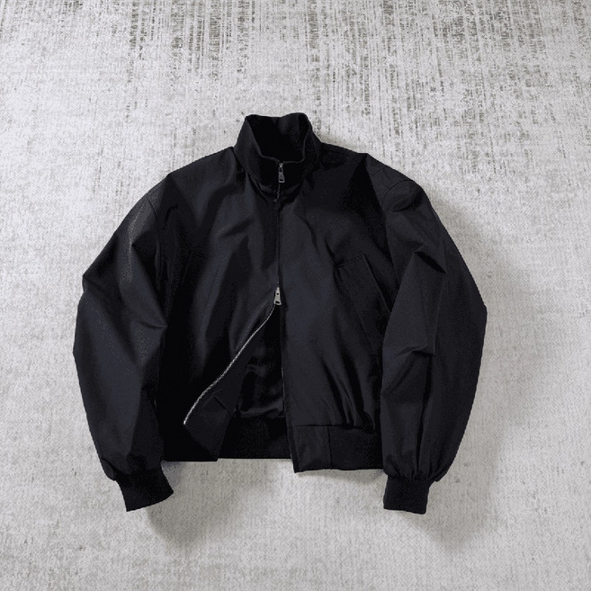 【美式復古】教練夾克 飛行夾克 春秋外套 男裝上衣 寬鬆短款 立領廓形 休閒百搭 街頭潮男穿搭