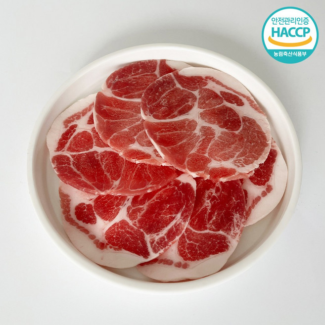 국내산 한돈 꽃목살 대패 목심 급냉, 1개, 500g