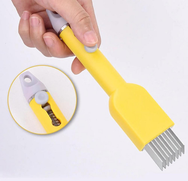 파쇄기 주방 마늘 양파 고추용 절단기, 1개, Color: 1. Yellow