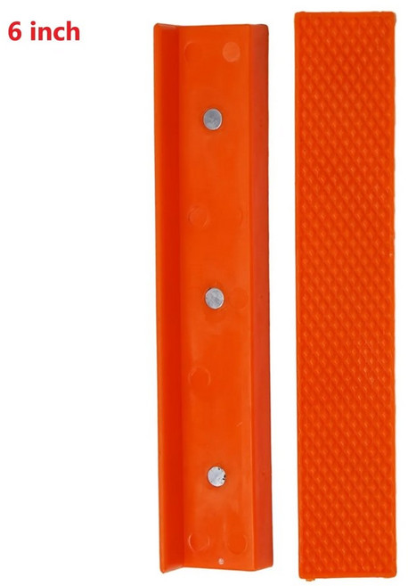 2PCS 바이스 자기 기계에 공작 소프트 인치 고무 벤치 금속 패드, 은