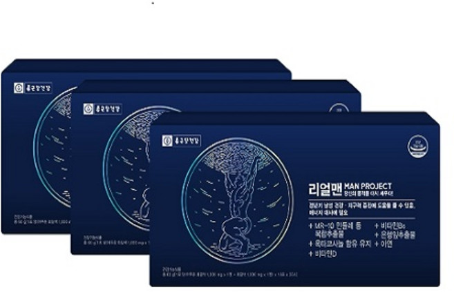 종근당건강 리얼맨, 3박스, 30회분