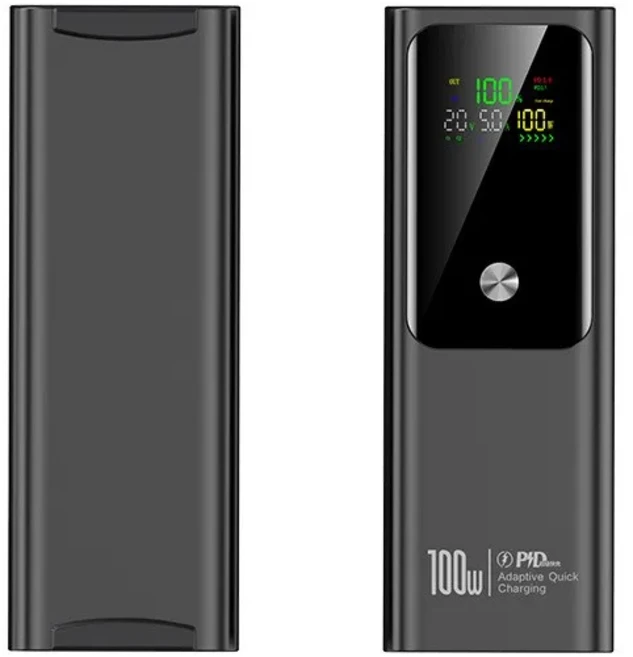 PD100W 100000mAh 대용량 파워뱅크 양방향 고속 충전 디지털 맥북용 배터리, 06 Black 20000mAh, 01 China Mainland, 01 100000mAh 이상