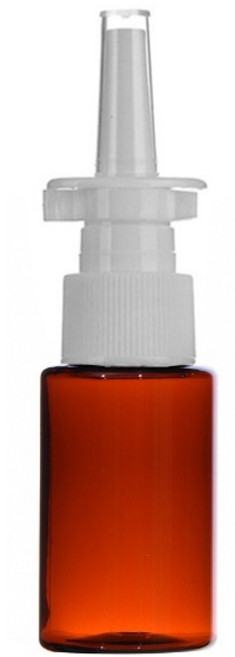 코스프레이 10ml 용기, 1개, 갈색용기 흰색캡