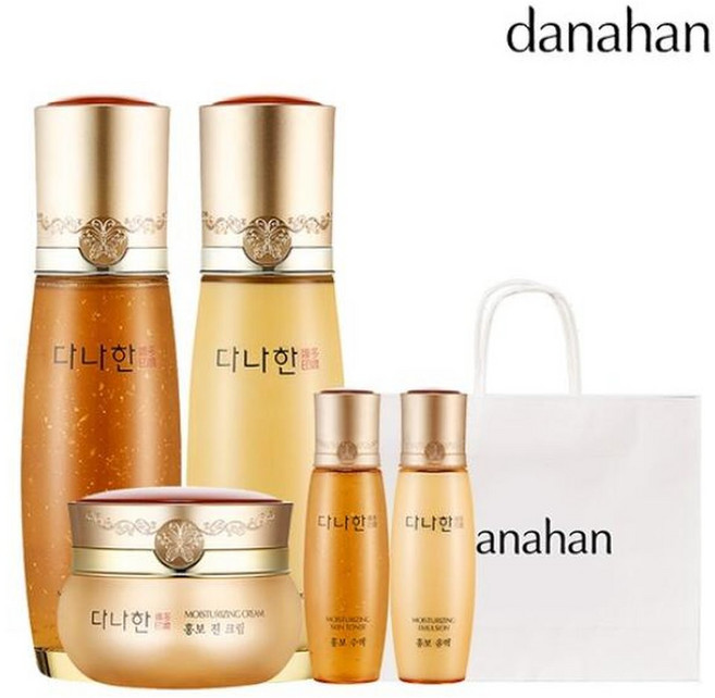 홍보 3종 세트 수액&유액&크림)&쇼핑백&콜라겐 시트 마스크, 1세트