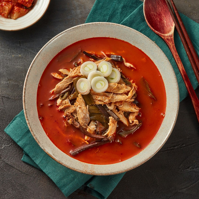 간편조리 국내산 토종닭 보양식 푸짐한 닭개장, 6개, 700g