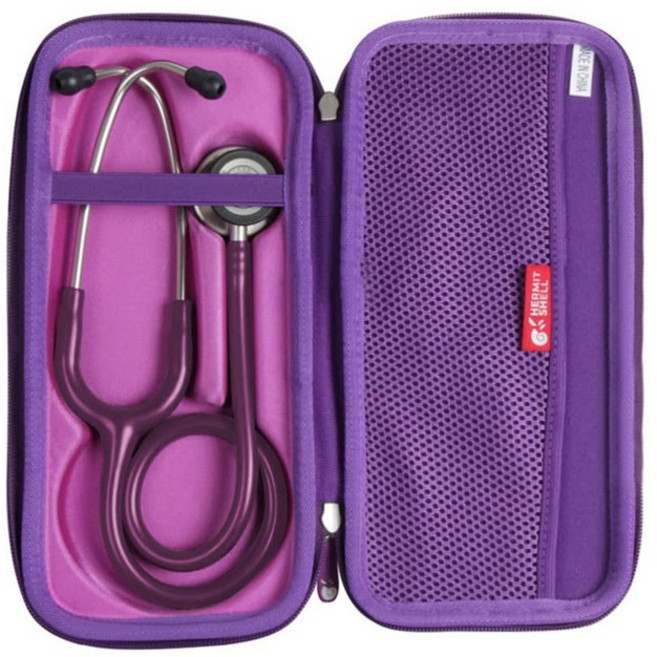 3M 리트만 클래식 III 모니터링 청진기용 허미셸 여행 케이스블랙, Purple, 1개