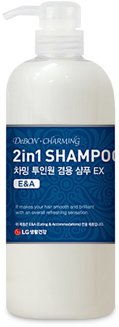 엘지생활건강 드봉 차밍 투인원 겸용샴푸 730ml, 1개