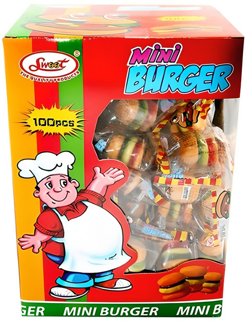 스위트 미니버거 젤리 100개입, 1kg, 1개