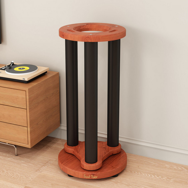 2단 스피커 스탠드 하만카돈 사운드스틱 4 5세대 크리스탈 방진 받침대 데스크탑 거치대, 오라 스튜디오용 고무매트 스타일, 단일 모델