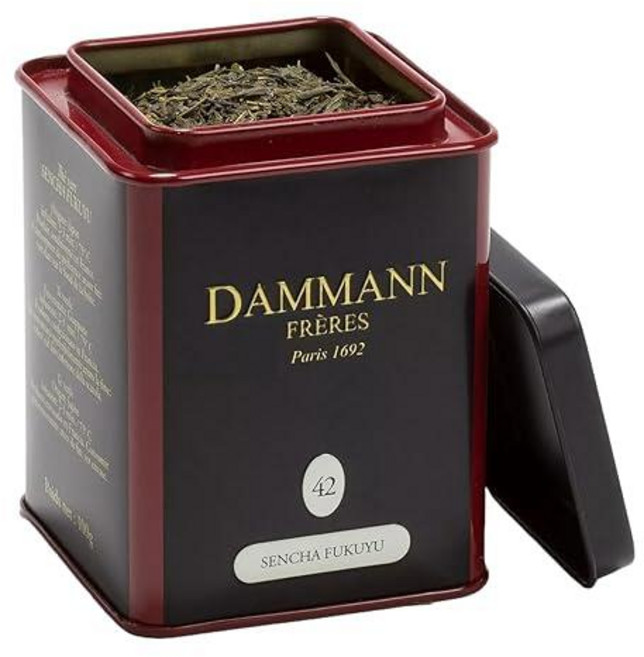 Dammann Freres 루즈 리프 로리엔탈 프리미엄 프렌치 녹차 패션프루트 블렌드 복숭아 딸기 맛 99.8g3.5온스 210337, 센차 후쿠유
