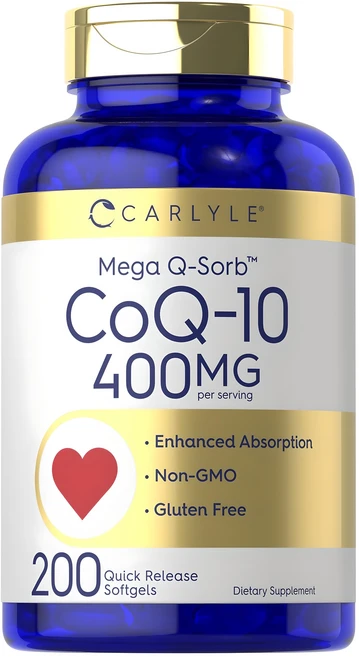 칼라일 CoQ-10 400mg 퀵 릴리즈 소프트젤, 1개, 200정 - 쿠팡