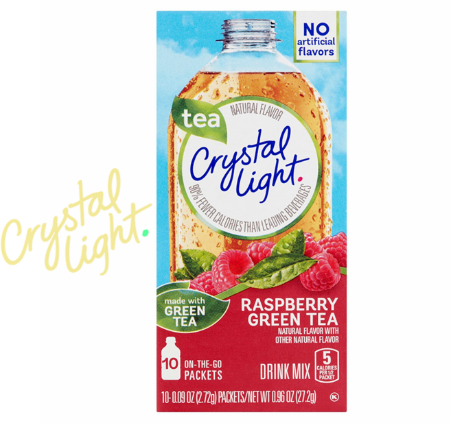 크리스탈 라이트 라즈베리 그린티 아이스티 10패킷