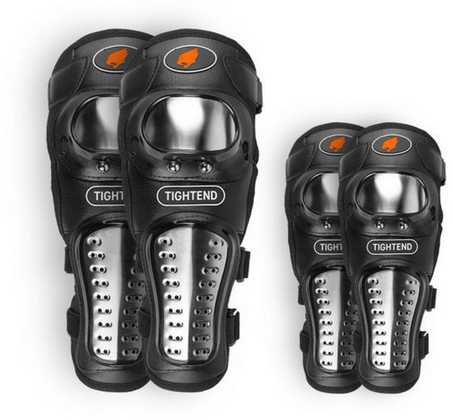 타이트엔드 VMP 레이싱 무릎 보호대 + 팔꿈치 보호대 세트, 혼합색상, 1세트