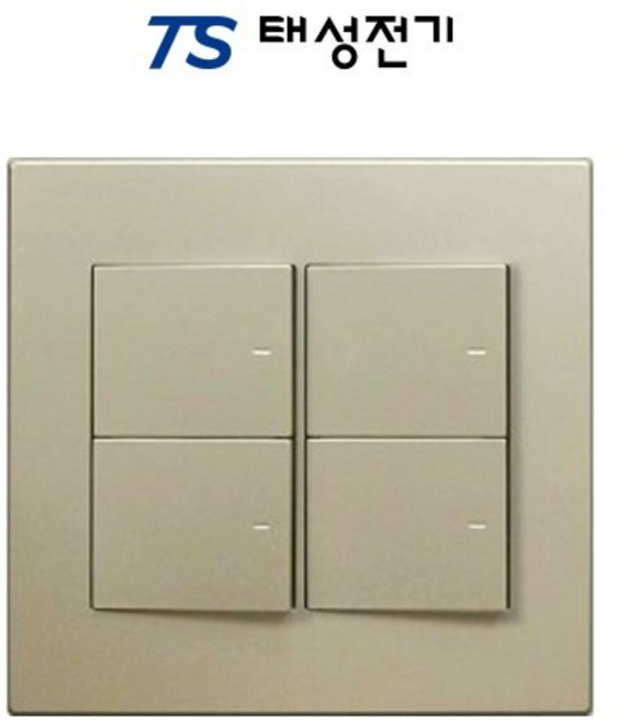 태성전기 틸인스 샴페인골드 중4구 스위치