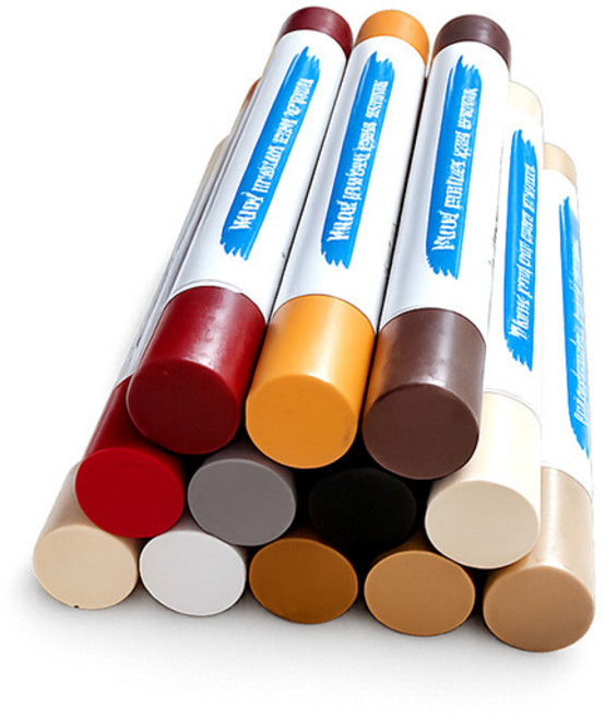 마루바닥 가구 스크레치 보수용 메꿈 필러 12색, 1세트