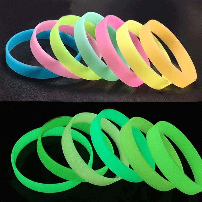 실리콘 야광팔찌(5개), 5개 1세트