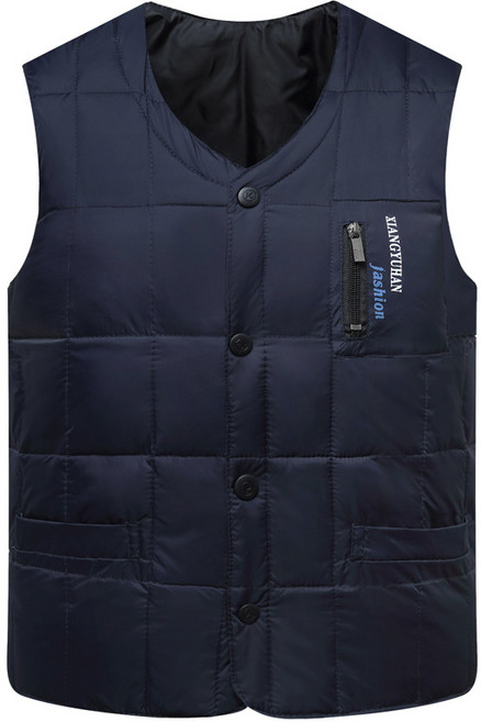 패딩 조끼 가을 겨울 중년 아빠 브이넥 패딩 베스트 YD 뉴타임즈 J647F550